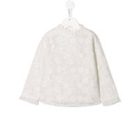 Bonpoint Blusa com bordado Joy - Branco