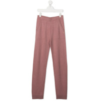 Bonpoint Calça slim de tricô - Rosa