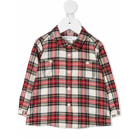 Bonpoint plaid cotton shirt - Vermelho