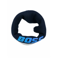 Boss Kids logo print round scarf - Azul