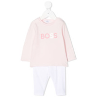 Boss Kids logo print tracksuit set - Rosa