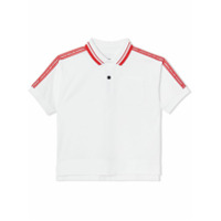 Burberry Kids Camisa polo com logo - Branco