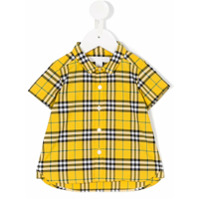 Burberry Kids Camisa xadrez - Amarelo