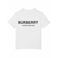 Burberry Kids Camiseta com logo - Branco