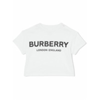 Burberry Kids Camiseta com logo - Branco
