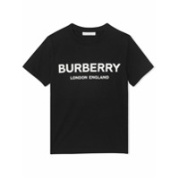 Burberry Kids Camiseta com logo - Preto