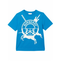 Burberry Kids logo print T-shirt - Azul