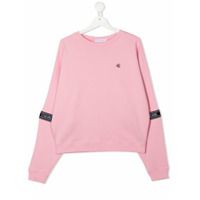 Calvin Klein Kids Moletom com logo - Rosa