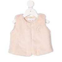 Chloé Kids Colete de pelos - Rosa