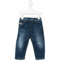 Diesel Kids Calça jeans reta Krooley - Azul