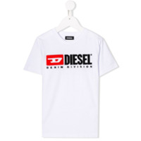 Diesel Kids Camiseta Tjustdivision - Branco
