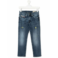 Diesel Kids Mharky-J slim-fit jeans - Azul