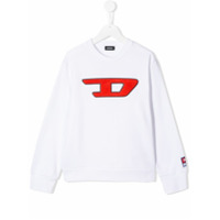 Diesel Kids Suéter com logo - Branco