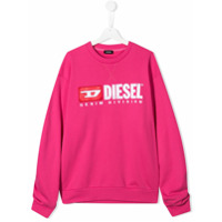 Diesel Kids Suéter com logo - Rosa