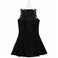 Diesel Kids Vestido com bordado - Preto