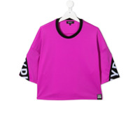 Dkny Kids boxy logo t-shirt - Rosa