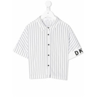 Dkny Kids Camisa com listras - Branco