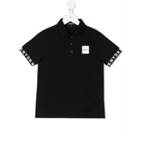 Dkny Kids Camisa polo com logo - Preto