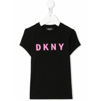 Dkny Kids Camiseta com logo - Preto