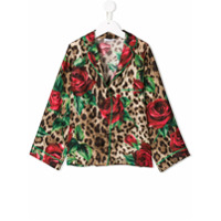 Dolce & Gabbana Kids Blusa estampada - Vermelho