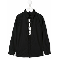 Dolce & Gabbana Kids Camisa 'King' - Preto