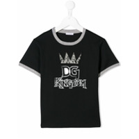 Dolce & Gabbana Kids Camiseta DG King - Azul