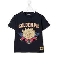 Dolce & Gabbana Kids Camiseta Golden Pig - Azul