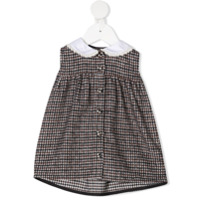 Douuod Kids Vestido evasê xadrez - Neutro