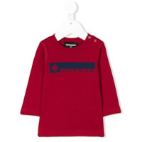 Dsquared2 Kids Blusa com logo - Vermelho