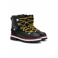 Dsquared2 Kids Bota com amarração - Preto
