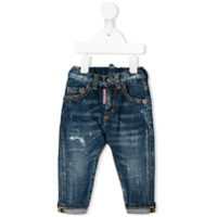 Dsquared2 Kids distressed jeans - Azul