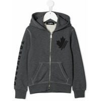 Dsquared2 Kids Maple Leaf hoodie - Cinza