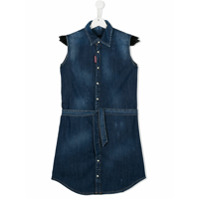 Dsquared2 Kids Vestido com cinto - Azul