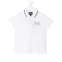 Ea7 Kids Camisa polo com logo - Branco