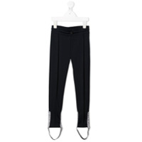 Emilio Pucci Junior Legging com logo - Azul