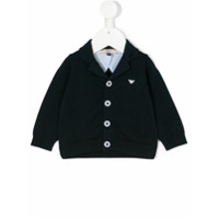 Emporio Armani Kids Blazer com logo - Azul