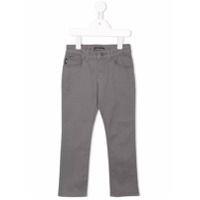 Emporio Armani Kids Calça jeans slim - Cinza