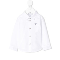 Emporio Armani Kids Camisa com logo - Branco