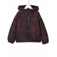 Emporio Armani Kids Jaqueta com capuz - Azul