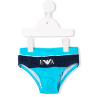 Emporio Armani Kids Sunga com logo - Azul