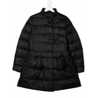 Fay Kids TEEN quilted A-line coat - Preto