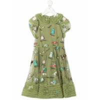 Fendi Kids all-over print dress - Verde