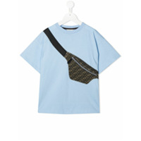 Fendi Kids belt bag T-shirt - Azul