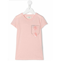 Fendi Kids Camisa com estampa FF - Rosa