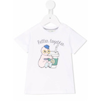 Fendi Kids Camiseta com estampa - Branco