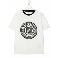Fendi Kids Camiseta com estampa FF - Branco