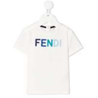 Fendi Kids Camiseta com logo - Branco