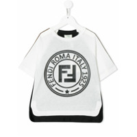 Fendi Kids Camiseta com logo - Branco