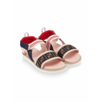 Fendi Kids FF strap sandals - Rosa