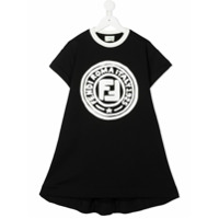 Fendi Kids logo-print dress - Preto